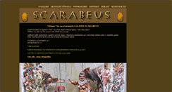 Desktop Screenshot of galeriescarabeus.cz