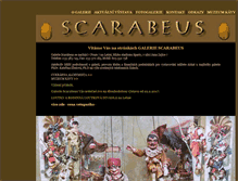 Tablet Screenshot of galeriescarabeus.cz